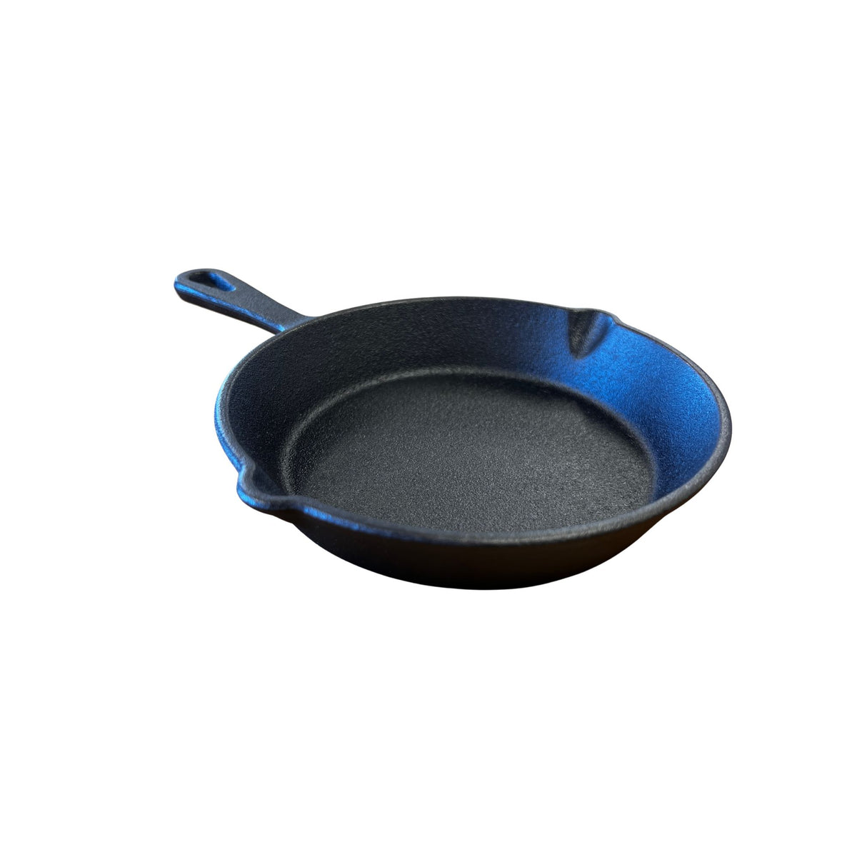Wildtrak 3 Piece Cast Iron Skillet Frying Pan Set with Pour Spout and Handles