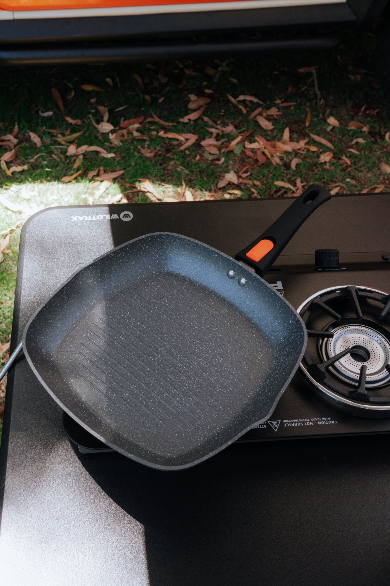 Non Stick Induction Safe Grill Pan with Detachable Handle 28cm