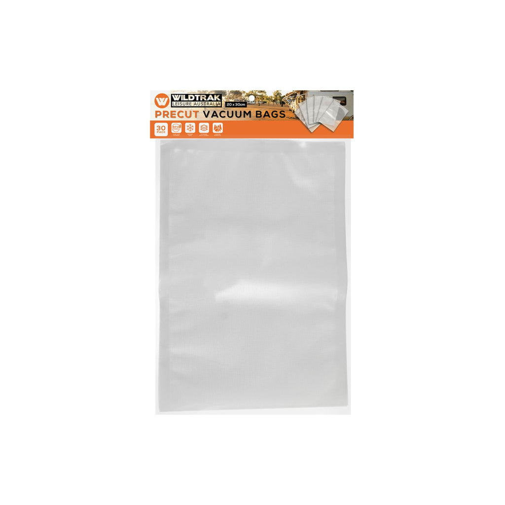 Wildtrak 30 Pack Pre-cut Vacuum Sealer Bags 20x30cm