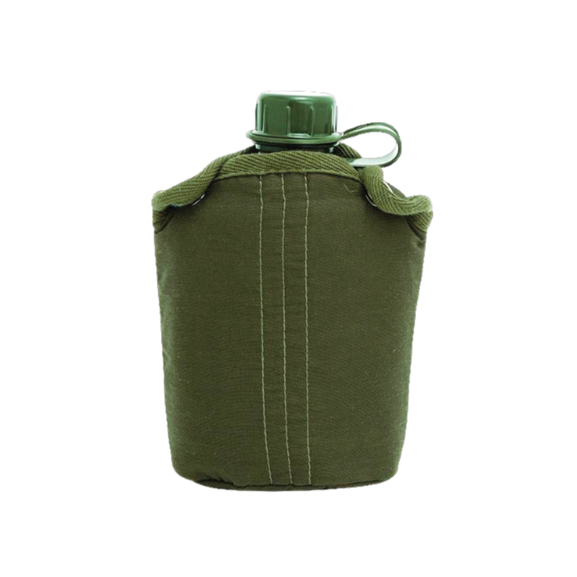 Wildtrak 1-Quart Water Canteen with Cover - Military Green