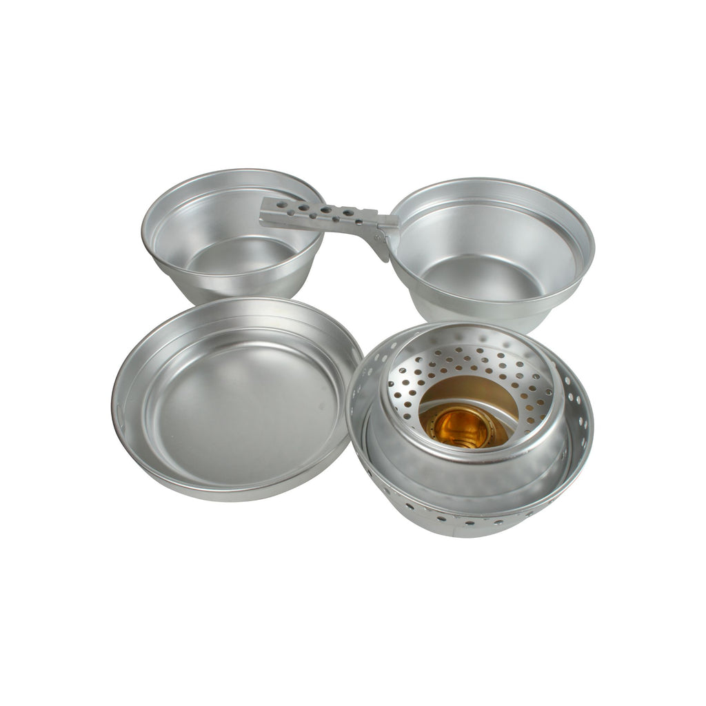 Wildtrak 8pc Aluminium Cook Set with Alcohol Burner