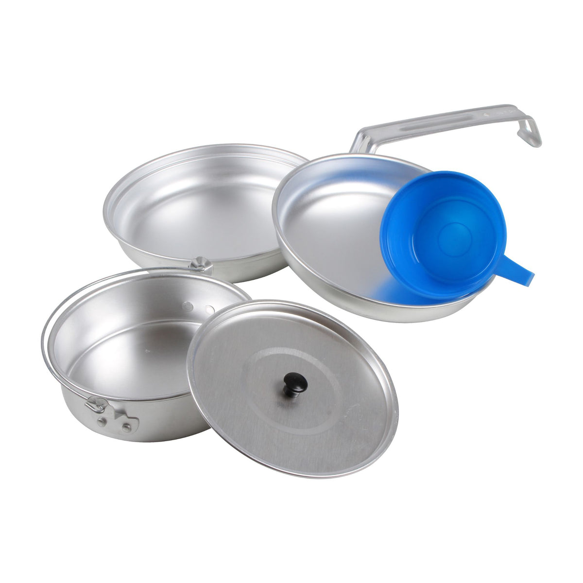Wildtrak 4pc Hiker 1P Essential Aluminium Mess Kit Set