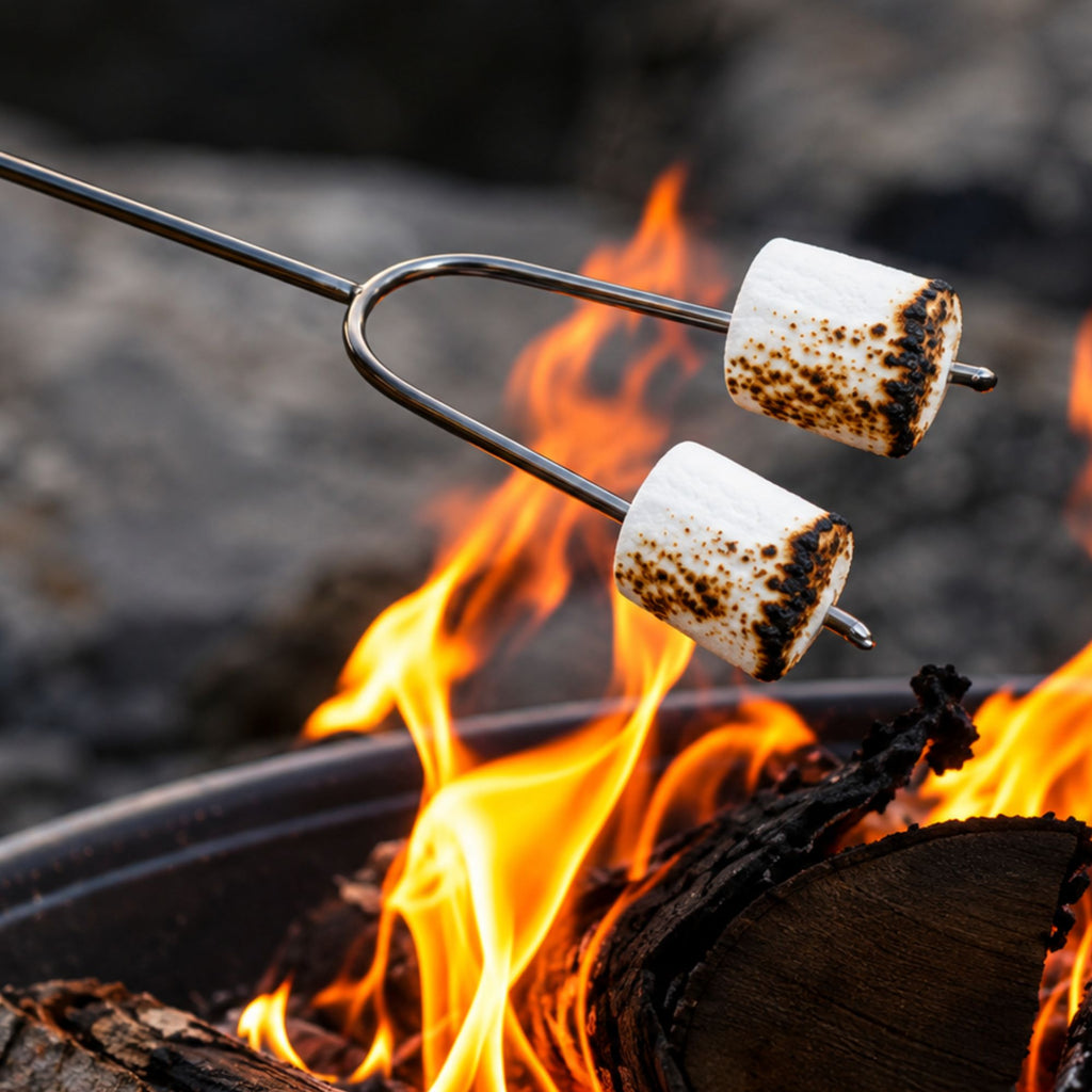 Wildtrak Twin Prong Extendable Campfire Fork with Handle 86cm