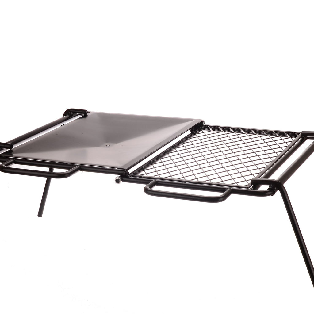 Wildtrak Fold in Half Flat Plate and Grill 58x46.5x25cm