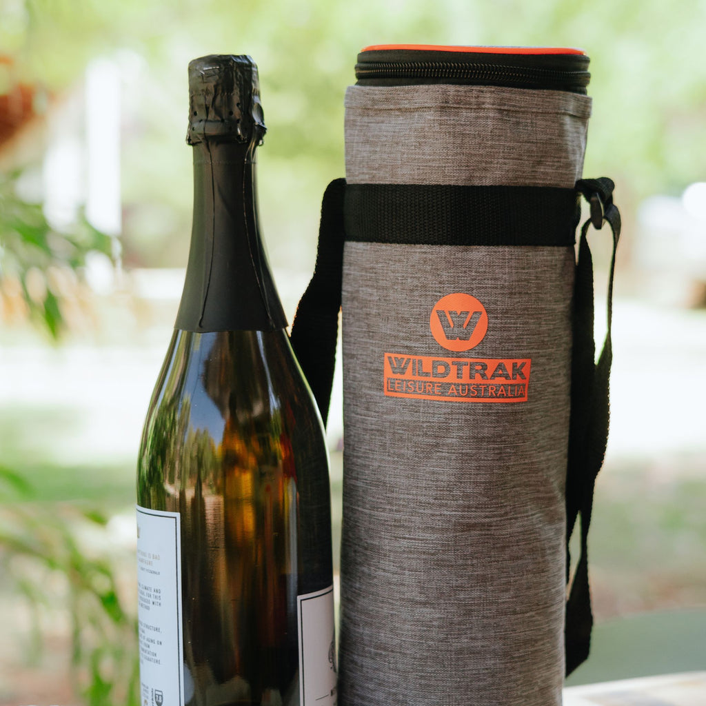 Wildtrak 1.5L Staycool Wine Bottle Soft Cooler Bag with Shoulder Strap