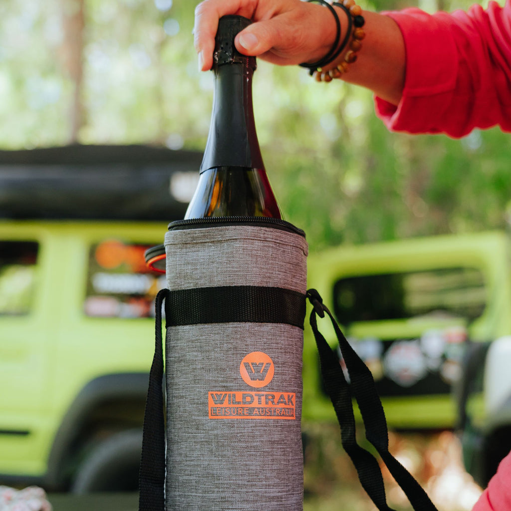 Wildtrak 1.5L Staycool Wine Bottle Soft Cooler Bag with Shoulder Strap