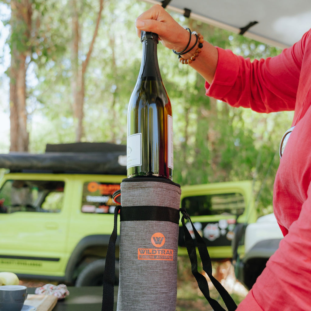 Wildtrak 1.5L Staycool Wine Bottle Soft Cooler Bag with Shoulder Strap