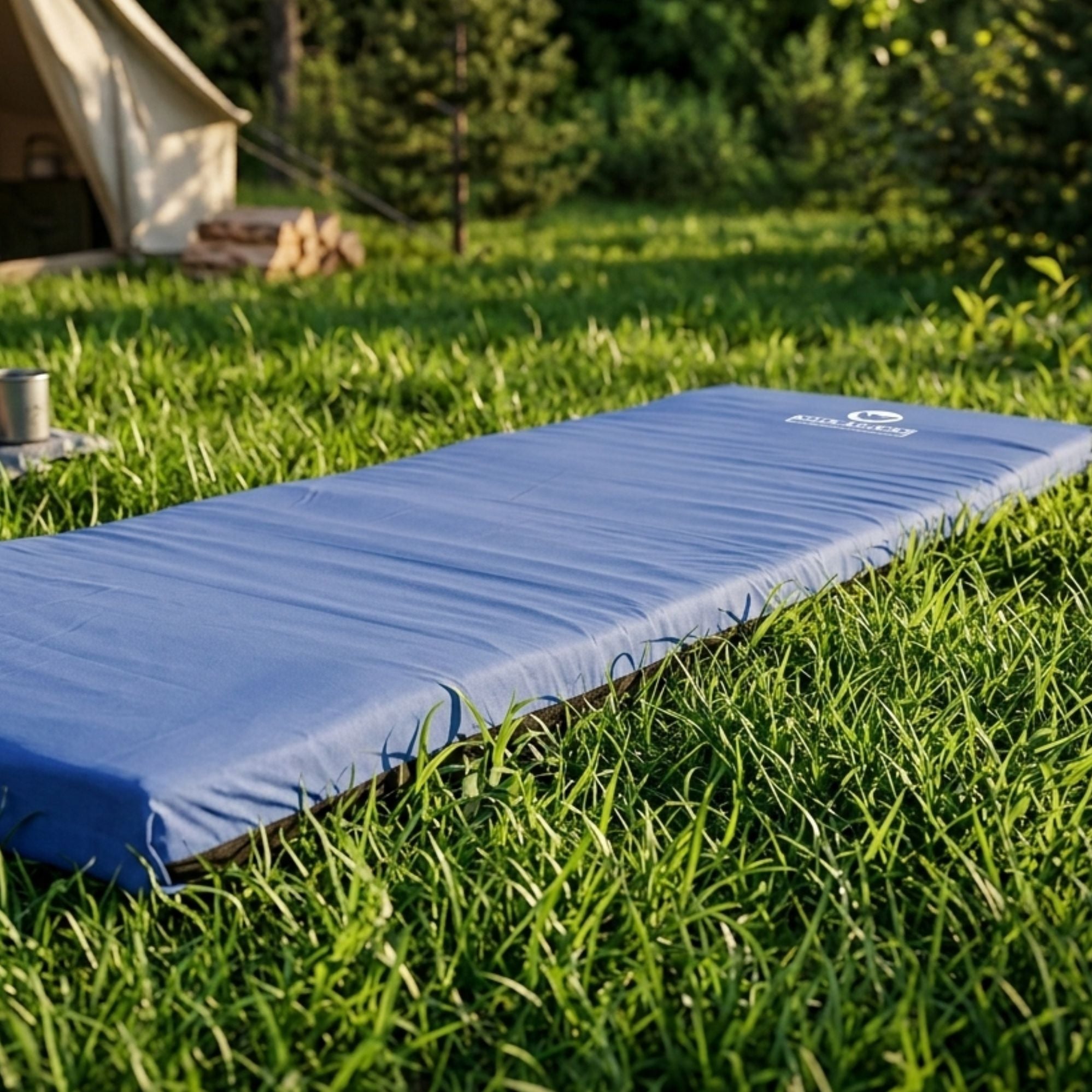 Wildtrak Single 50mm Open Cell Camping Mat 190 x 60 x 5cm, Blue