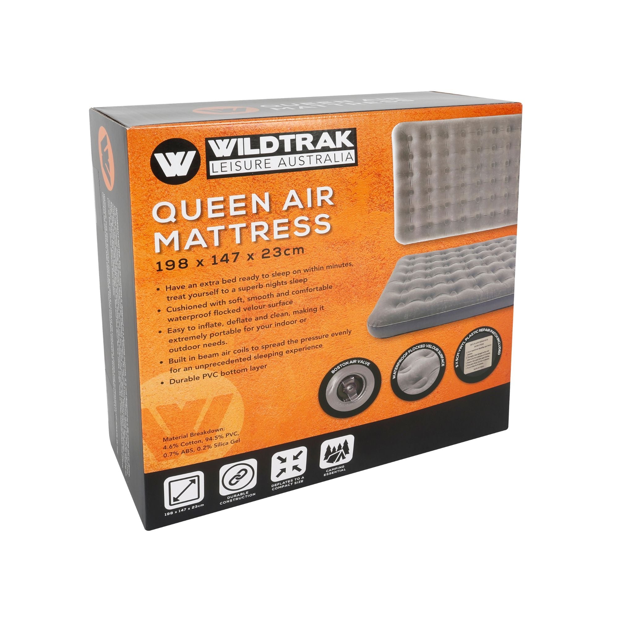 Wildtrak Queen Air Mattress 198 x 147 x 23cm