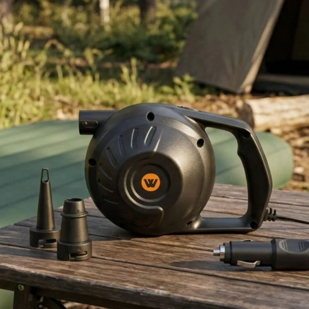 Wildtrak 12V Portable Electric Air Pump, Low Noise, Inflate/Deflate