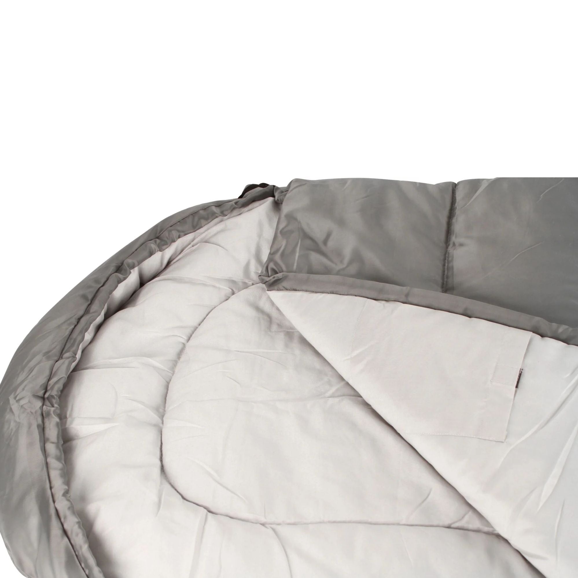 Gibb Hooded Sleeping Bag, 10-15°C, Breathable Lining, Auto Locking Zip, Sewn-through Construction, Sewn in Pocket, Hanging Loop (70 x 215cm)