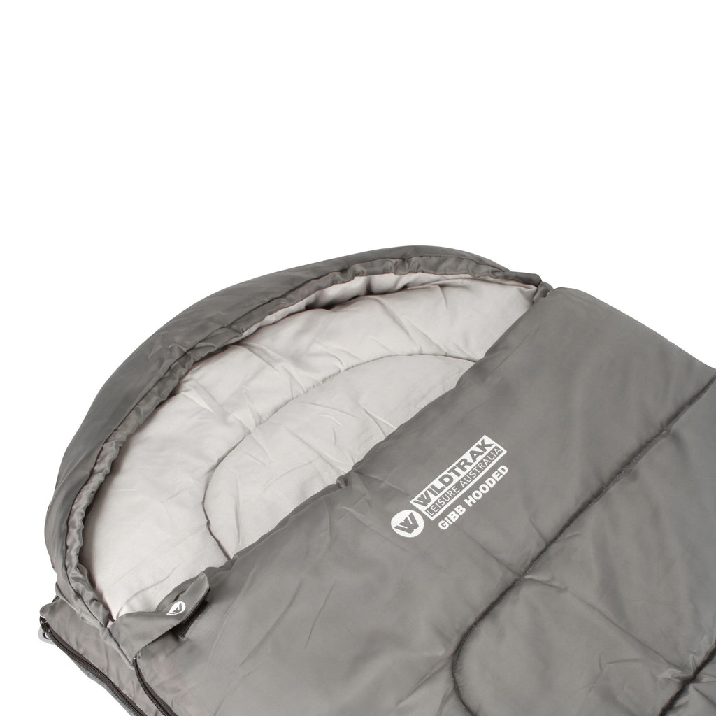 Wildtrak +10°C to +15°C Gibb Hooded Sleeping Bag, 70 x 215cm