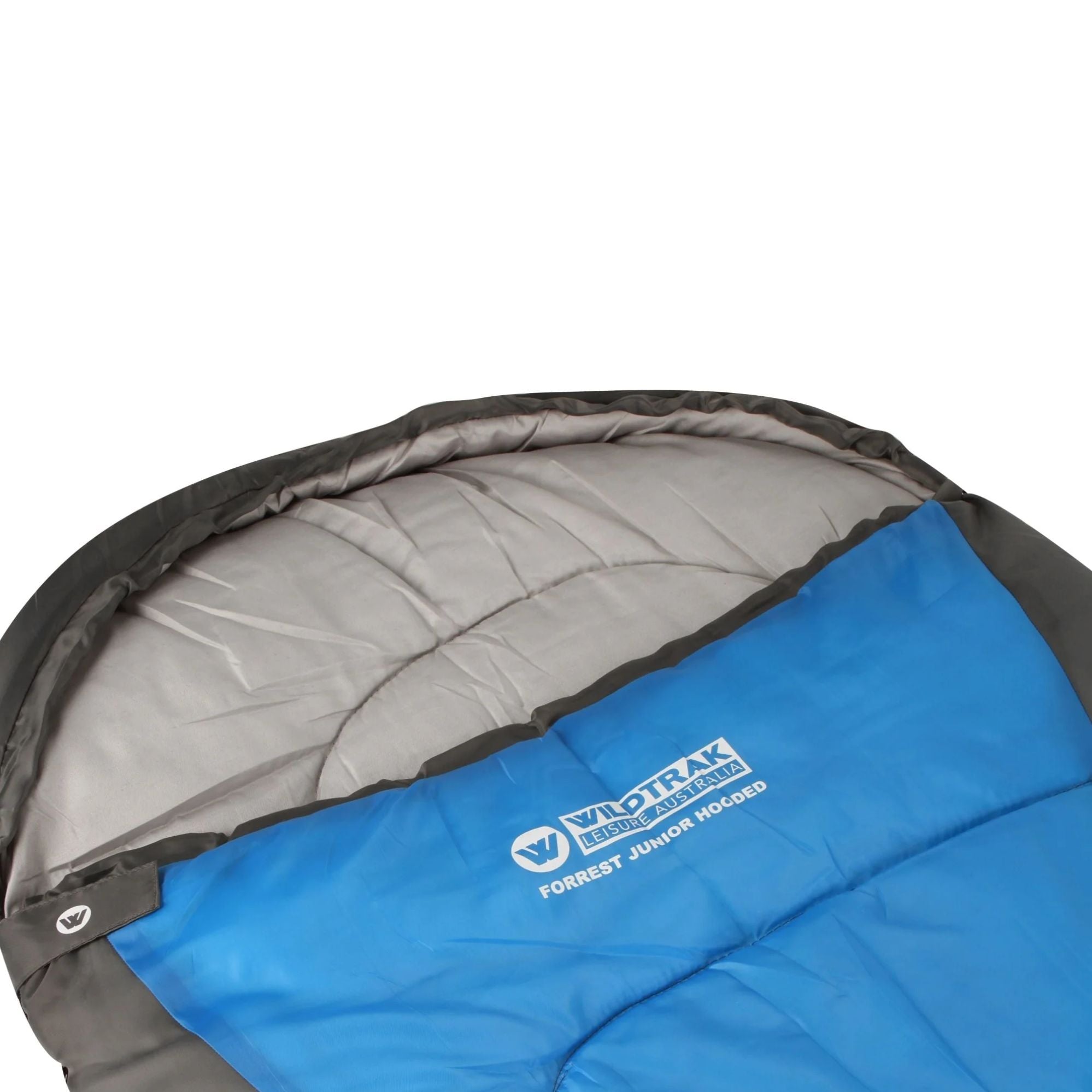 Forrest KIDS Youth Hooded Sleeping Bag, 5-10°C, Breathable Lining, Ripstop Fabric, Auto Lock Zips, Sewn-in Storage Pocket, Hanging Loop, Storage Bag, 65x205cm