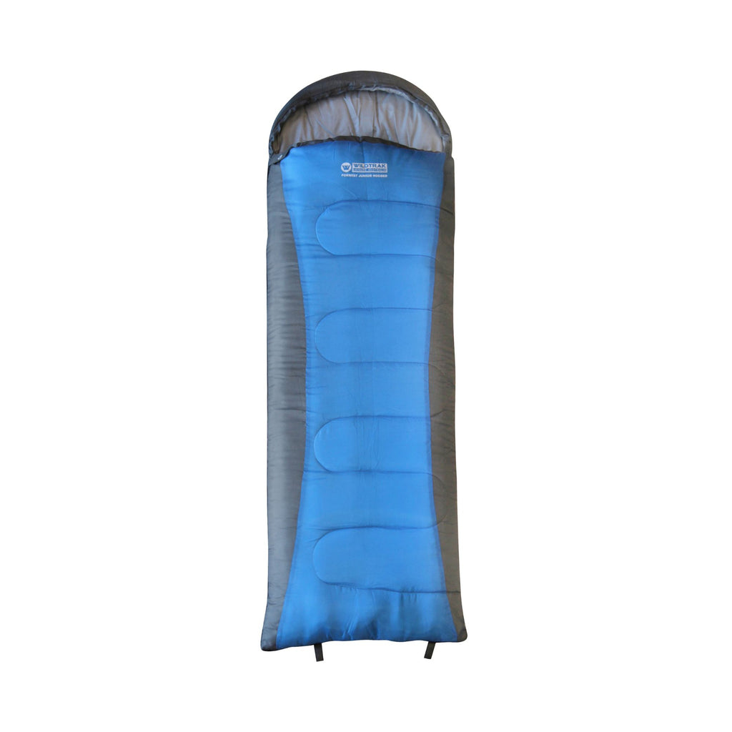 Wildtrak +5°C to +10°C Forrest Junior Kids/Youth Hooded Sleeping Bag, 65 x 205cm