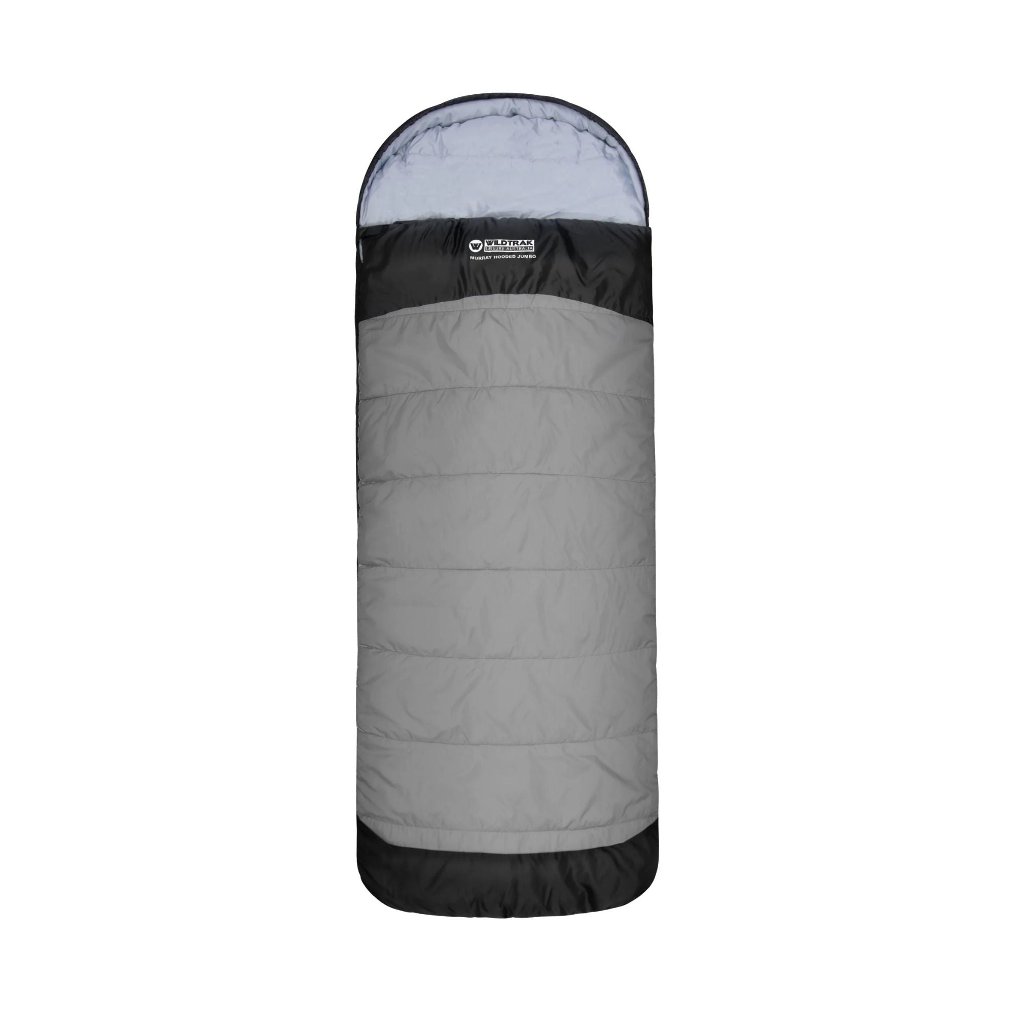 Murray Jumbo Hooded Sleeping Bag, 0-5°C, Breathable Lining, Ripstop Fabric, Auto Lock Zips, Sewn-in Storage Pocket, Hanging Loop, Storage Bag, 90x240cm