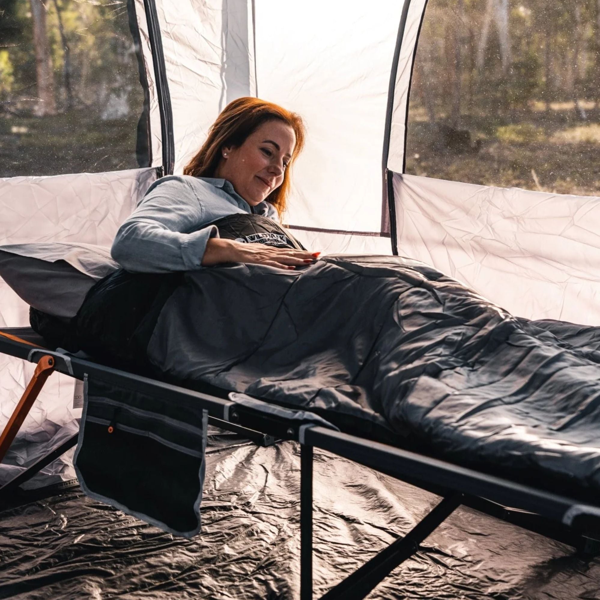 Murray Jumbo Hooded Sleeping Bag, 0-5°C, Breathable Lining, Ripstop Fabric, Auto Lock Zips, Sewn-in Storage Pocket, Hanging Loop, Storage Bag, 90x240cm