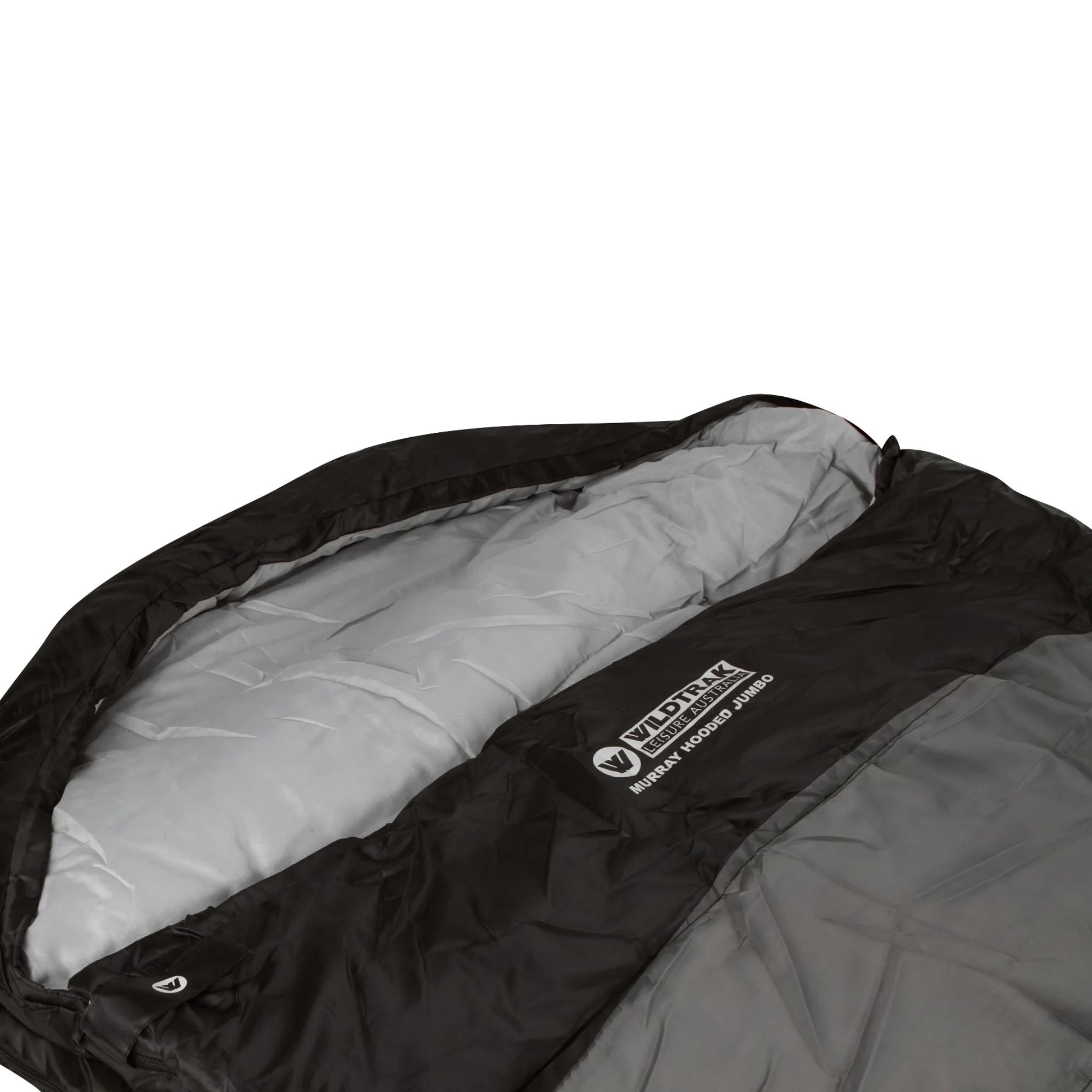 Murray Jumbo Hooded Sleeping Bag, 0-5°C, Breathable Lining, Ripstop Fabric, Auto Lock Zips, Sewn-in Storage Pocket, Hanging Loop, Storage Bag, 90x240cm