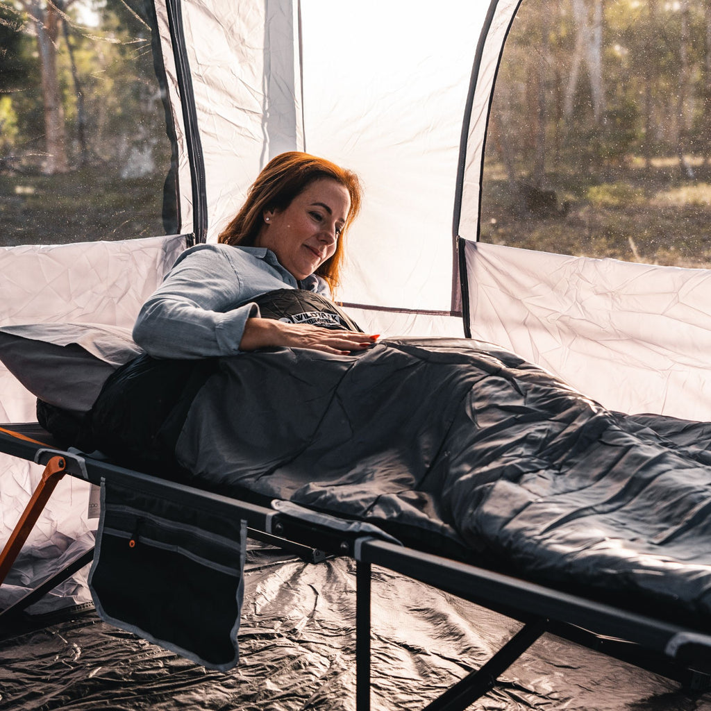 Wildtrak 0°C to -5°C Murray Jumbo Hooded Sleeping Bag, 90 x 24cm