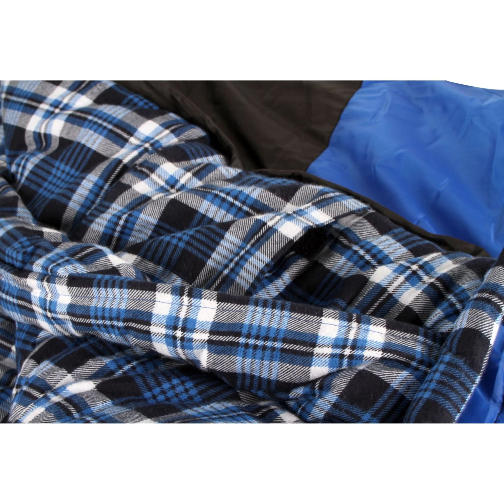 Kalgan Hooded Sleeping Bag, -2 to -7°C, Breathable Flannel Lining, Polyester Ripstop Outer, Auto Lock Zips, Sewn-in Storage Pocket, Hanging Loop, Storage Bag, 80x220cm