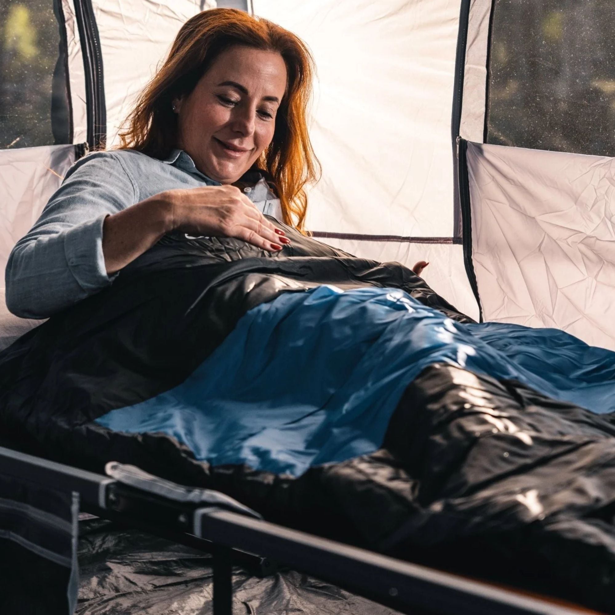 Kalgan Hooded Sleeping Bag, -2 to -7°C, Breathable Flannel Lining, Polyester Ripstop Outer, Auto Lock Zips, Sewn-in Storage Pocket, Hanging Loop, Storage Bag, 80x220cm