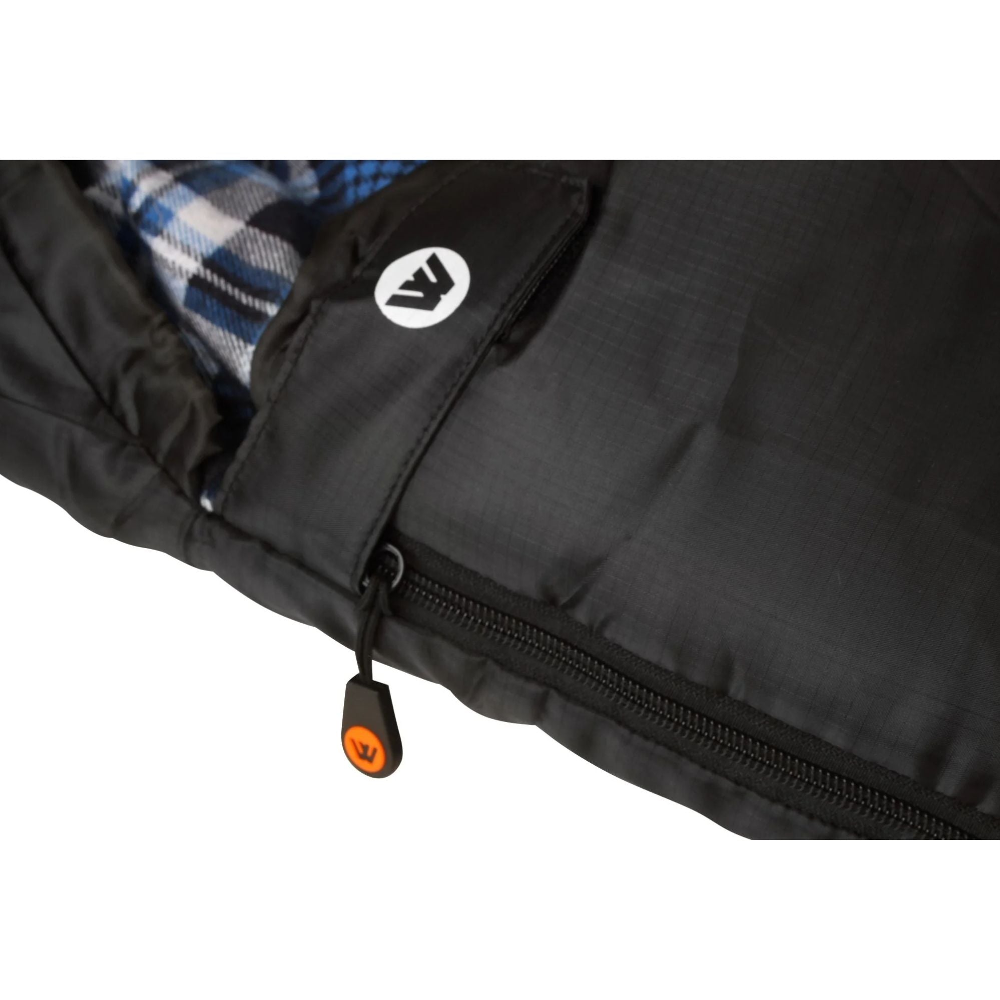 Kalgan Hooded Sleeping Bag, -2 to -7°C, Breathable Flannel Lining, Polyester Ripstop Outer, Auto Lock Zips, Sewn-in Storage Pocket, Hanging Loop, Storage Bag, 80x220cm