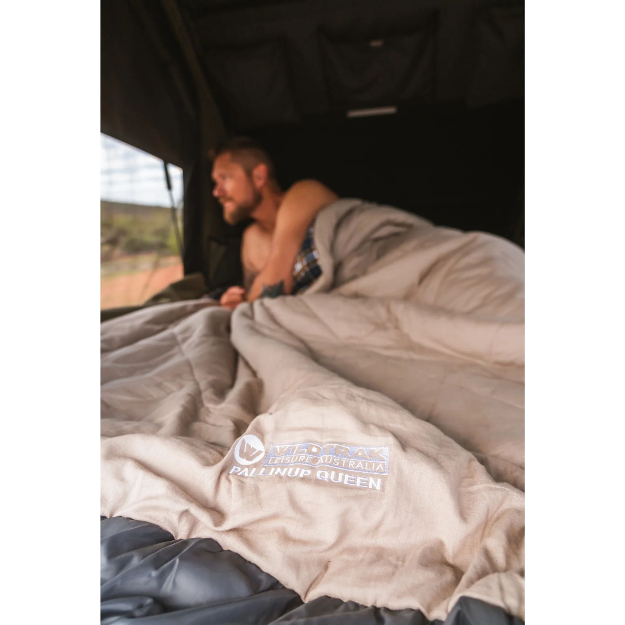 Pallinup Heavy Duty Cotton Queen Sleeping Bag, 0-5°C, Flannel Inner, 152 x 200cm