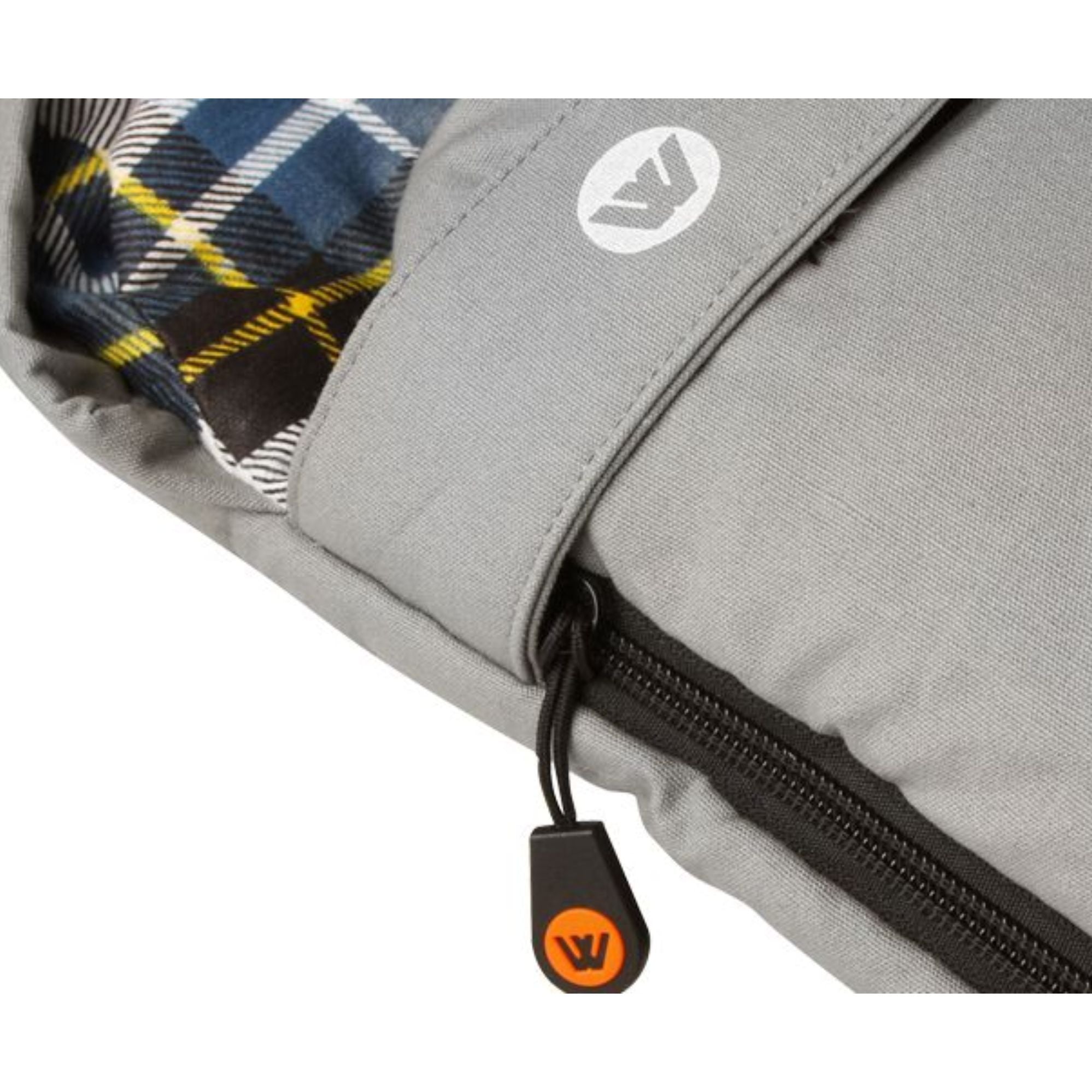 Frankland Double Hooded Sleeping Bag, -2 to -7°C, Flannel Inner, Cotton Canvas Outer Shell, Auto Lock Zips, Sewn-through Contruction, Sewn-in Storage Pocket, Storage Bag, Hanging Loops, 120x230cm