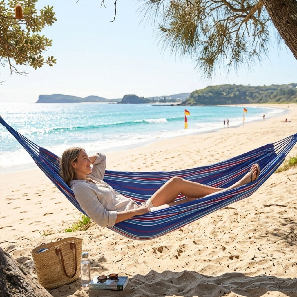 Wildtrak Heavy-duty Double Travel Hammock with Carry Bag 200x150cm