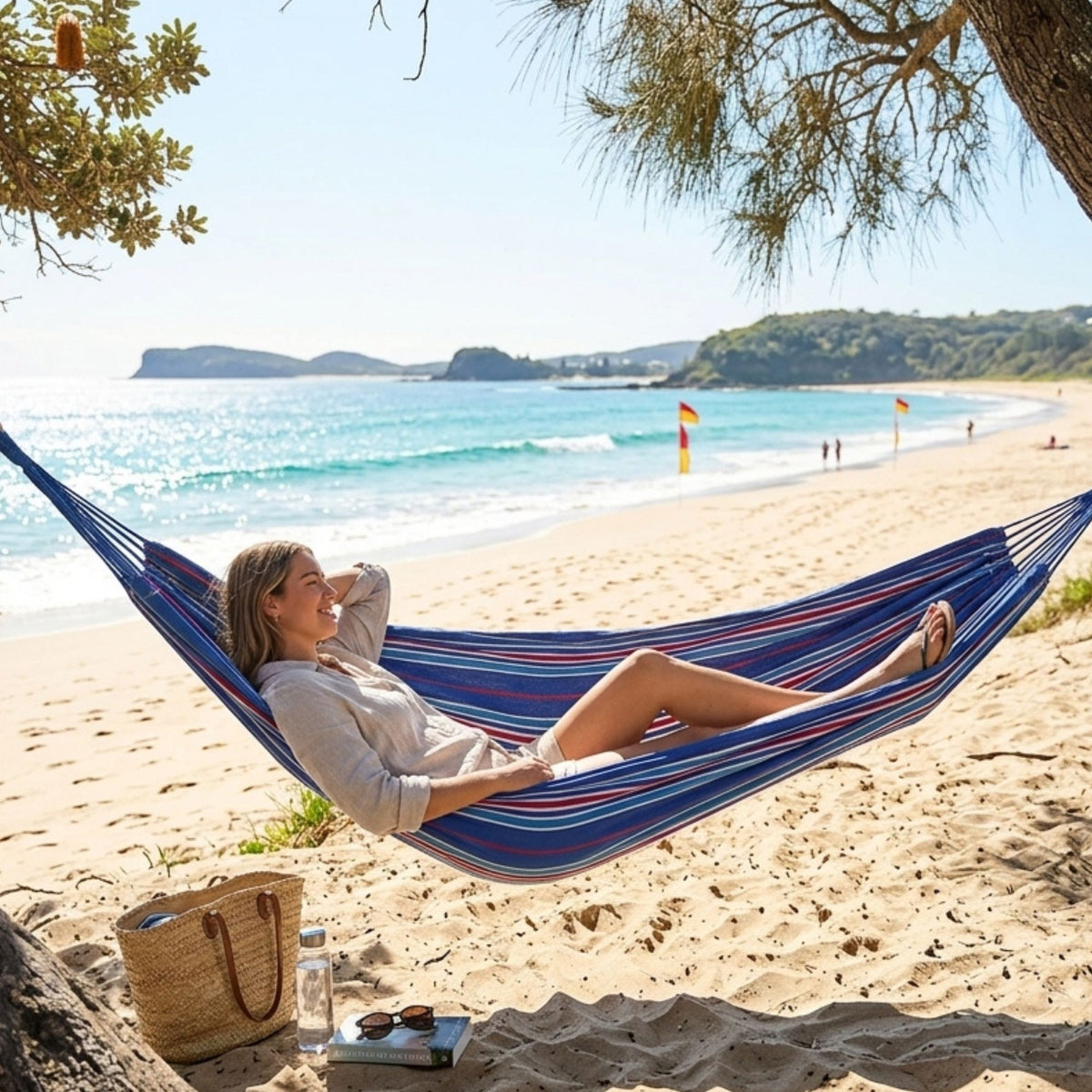 Wildtrak Heavy-duty Double Travel Hammock with Carry Bag 200x150cm