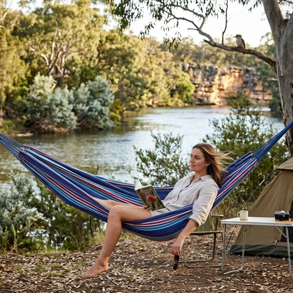 Wildtrak Heavy-duty Double Travel Hammock with Carry Bag 200x150cm