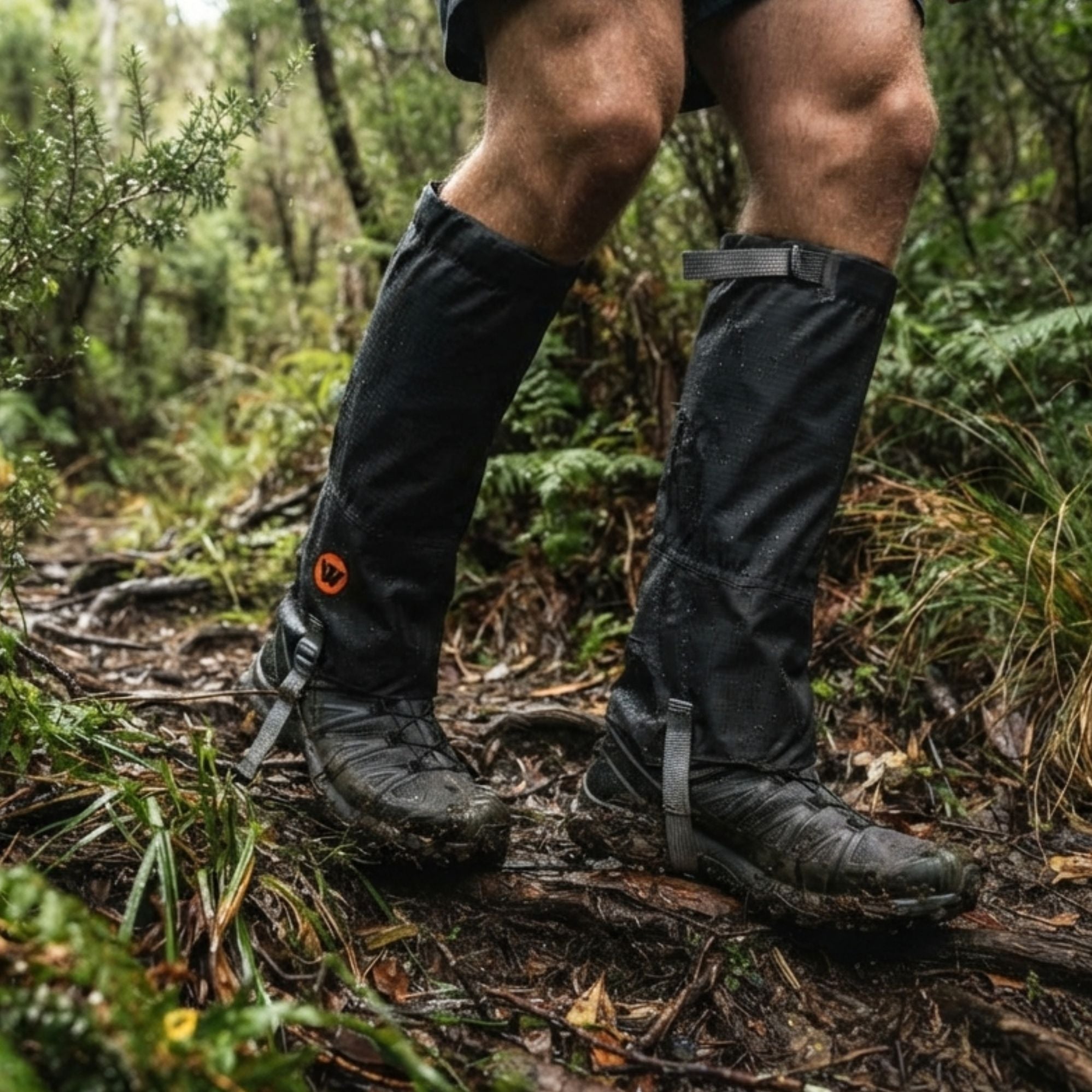 Wildtrak Waterproof Shoe Gaiter Set with Top Band and Shoe Buckle 45x43cm