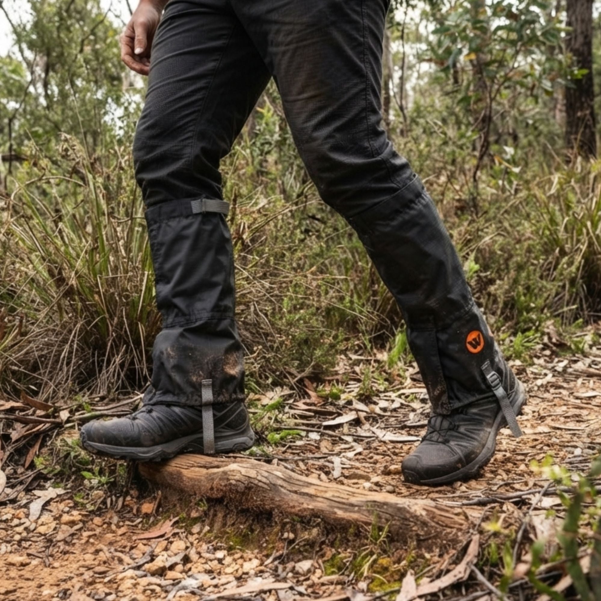 Wildtrak Waterproof Shoe Gaiter Set with Top Band and Shoe Buckle 45x43cm