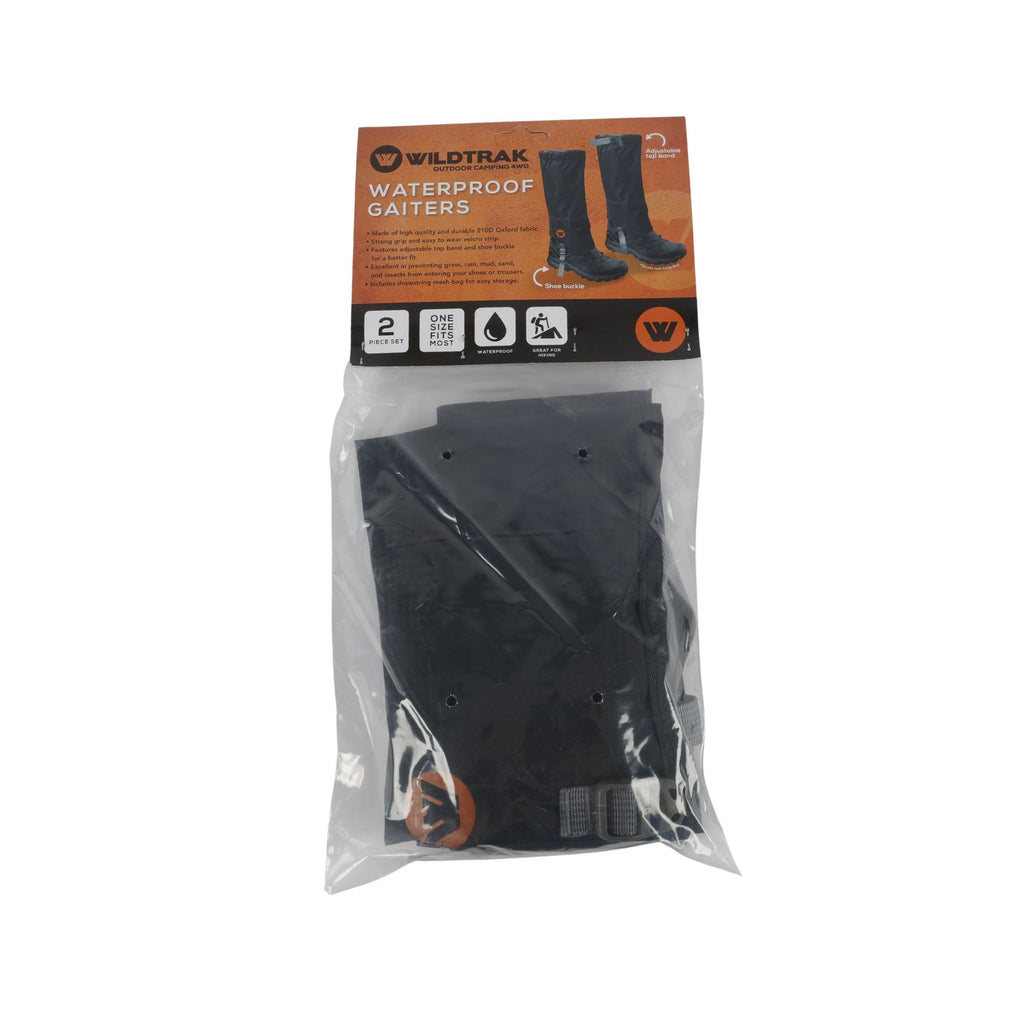Wildtrak Waterproof Shoe Gaiter Set with Top Band and Shoe Buckle 45x43cm