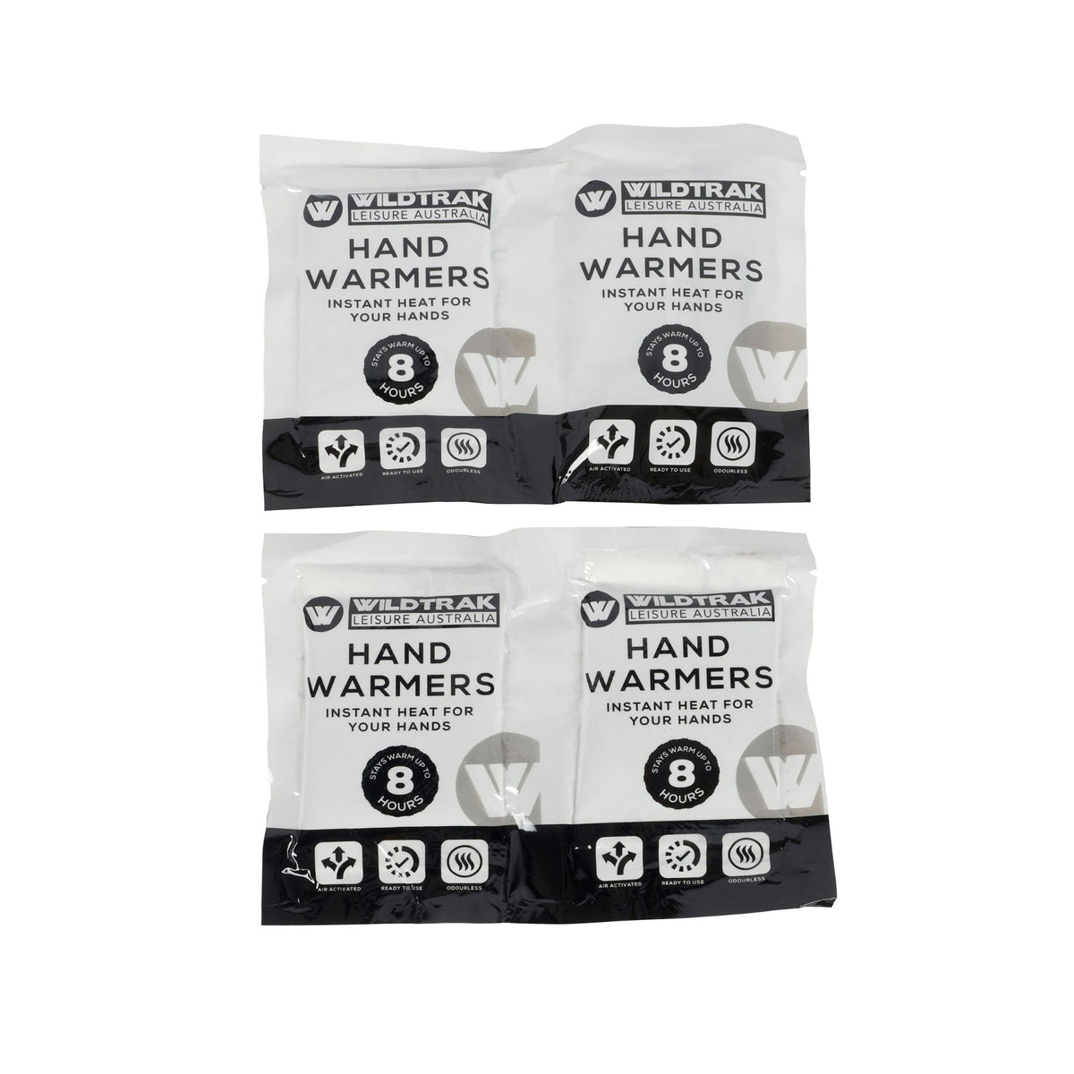 Wildtrak 4-Pack Hand Warmers 5.5x9cm