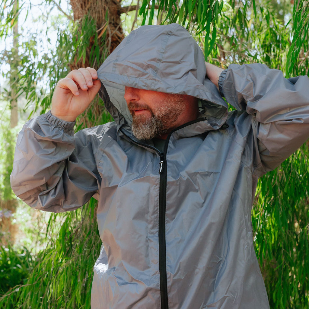 Wildtrak Compact Away Unisex Rain Jacket Small - Grey