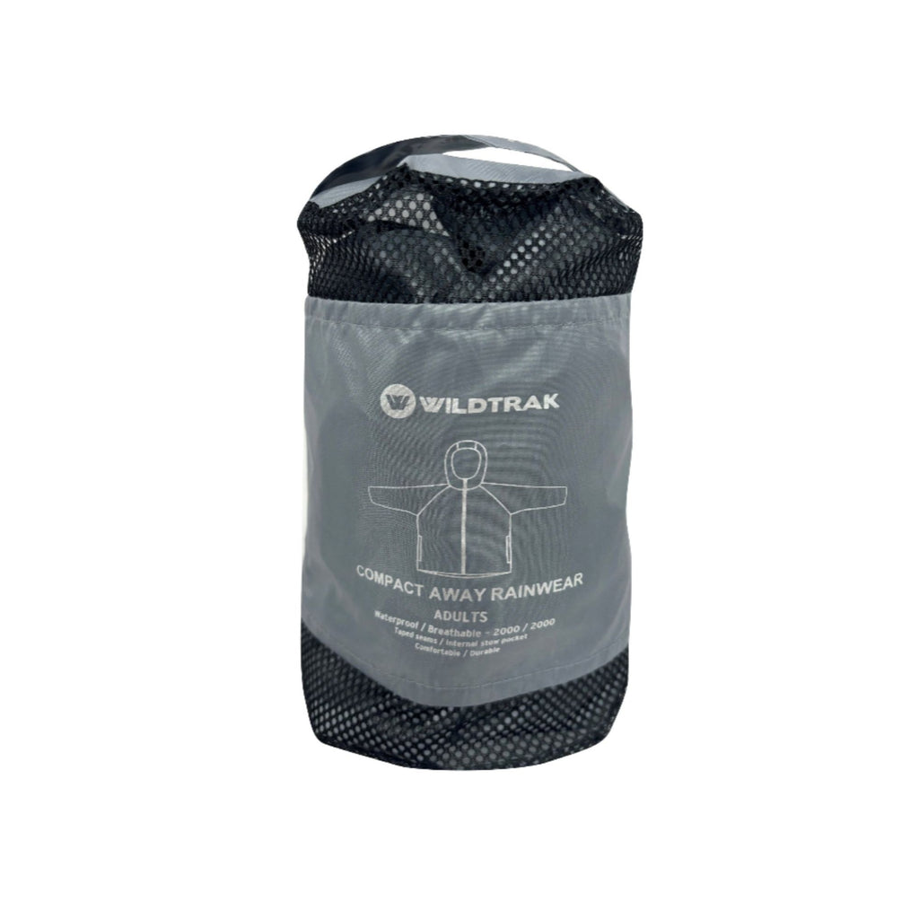 Wildtrak Compact Away Unisex Rain Jacket Small - Grey