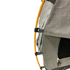 King Single Trakker Easy Setup Swag 420gsm Heavy Duty Ripstop Canvas, Ultra Fine Mesh, Aluminium Poles, High Density Foam Mattress, Weatherproof, Durable, Carry Bag with Handles 90x210cm