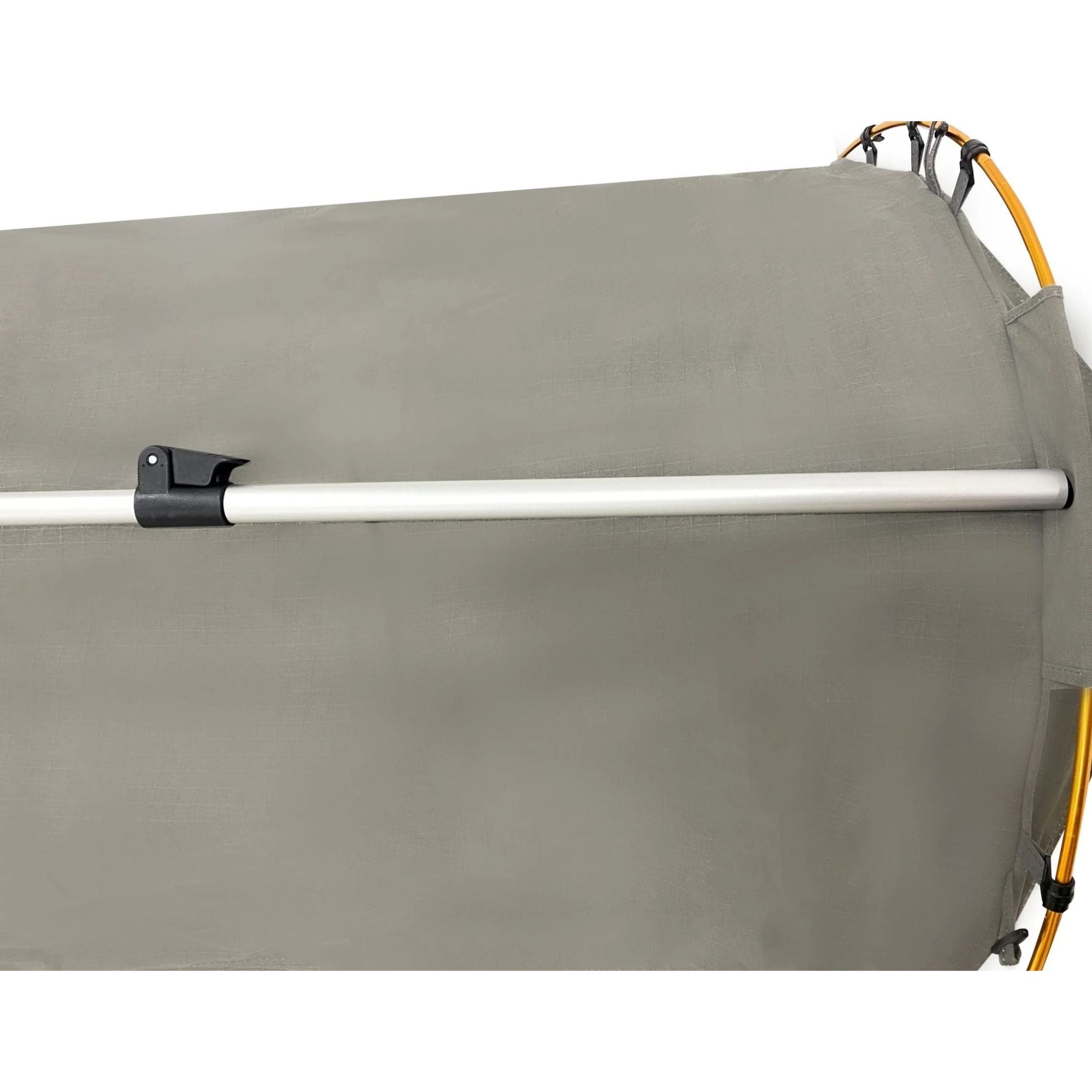 King Single Trakker Easy Setup Swag 420gsm Heavy Duty Ripstop Canvas, Ultra Fine Mesh, Aluminium Poles, High Density Foam Mattress, Weatherproof, Durable, Carry Bag with Handles 90x210cm