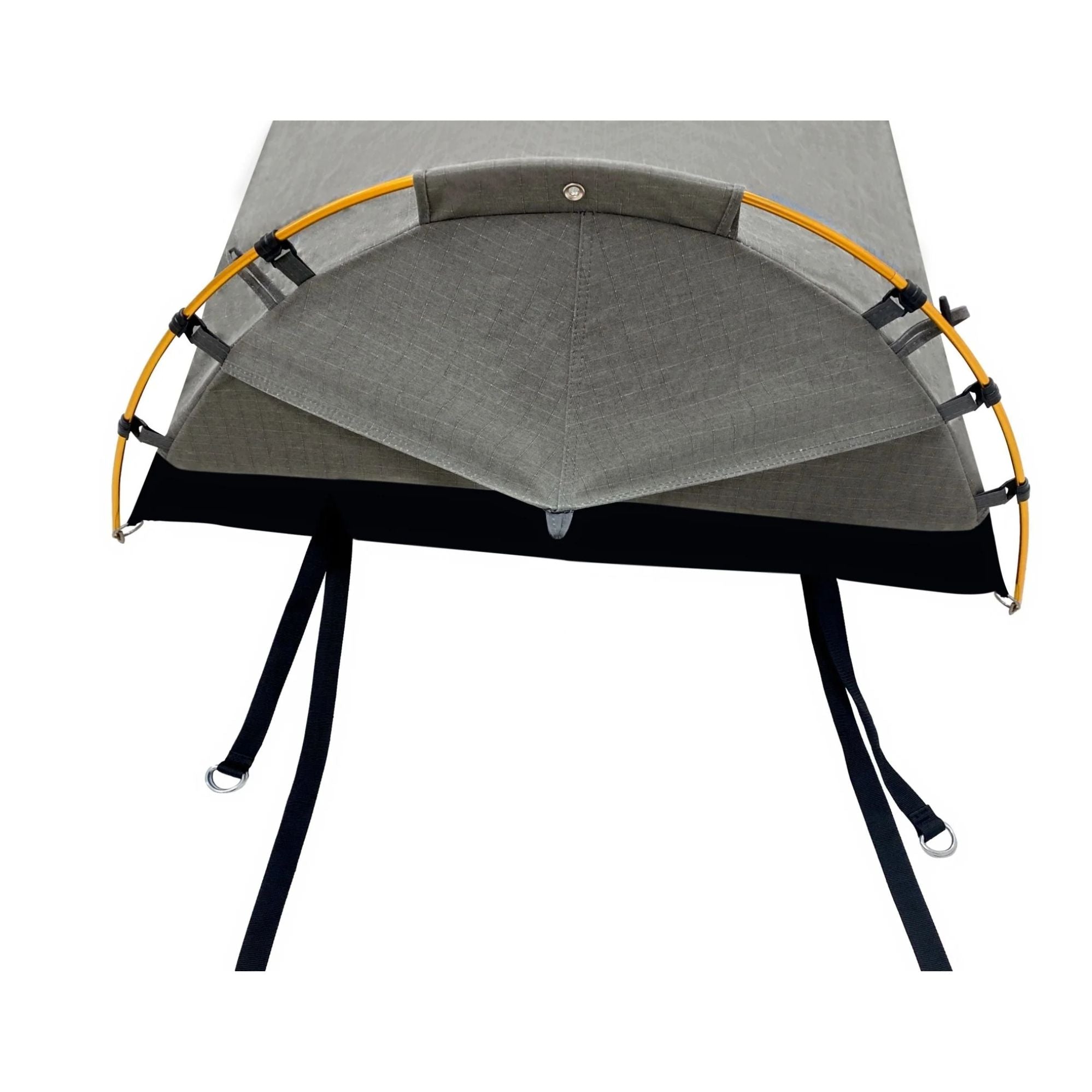 King Single Trakker Easy Setup Swag 420gsm Heavy Duty Ripstop Canvas, Ultra Fine Mesh, Aluminium Poles, High Density Foam Mattress, Weatherproof, Durable, Carry Bag with Handles 90x210cm