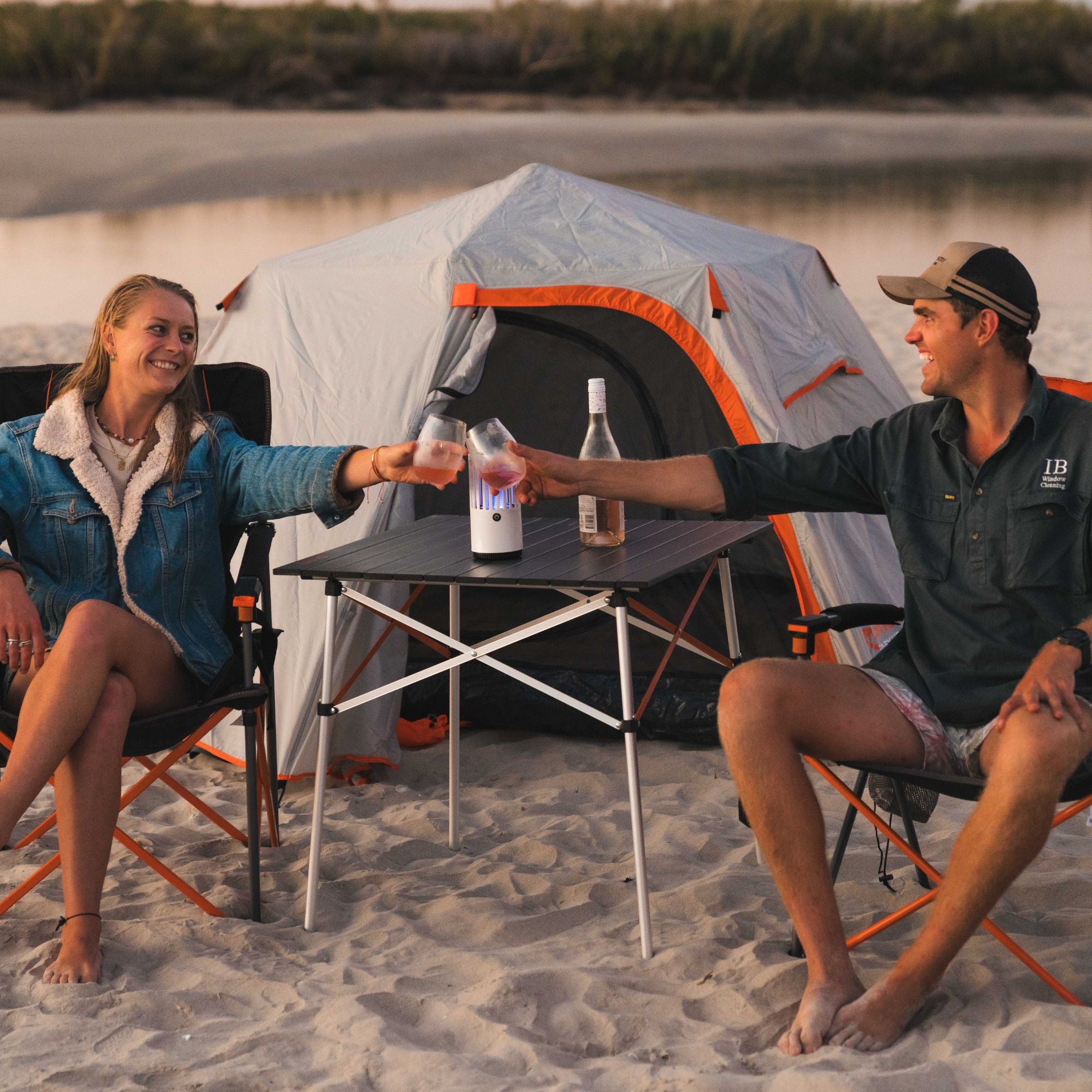 Wildtrak 2P Easy Up Mozzie Dome Tent 2 Outer Fly with Carry Bag