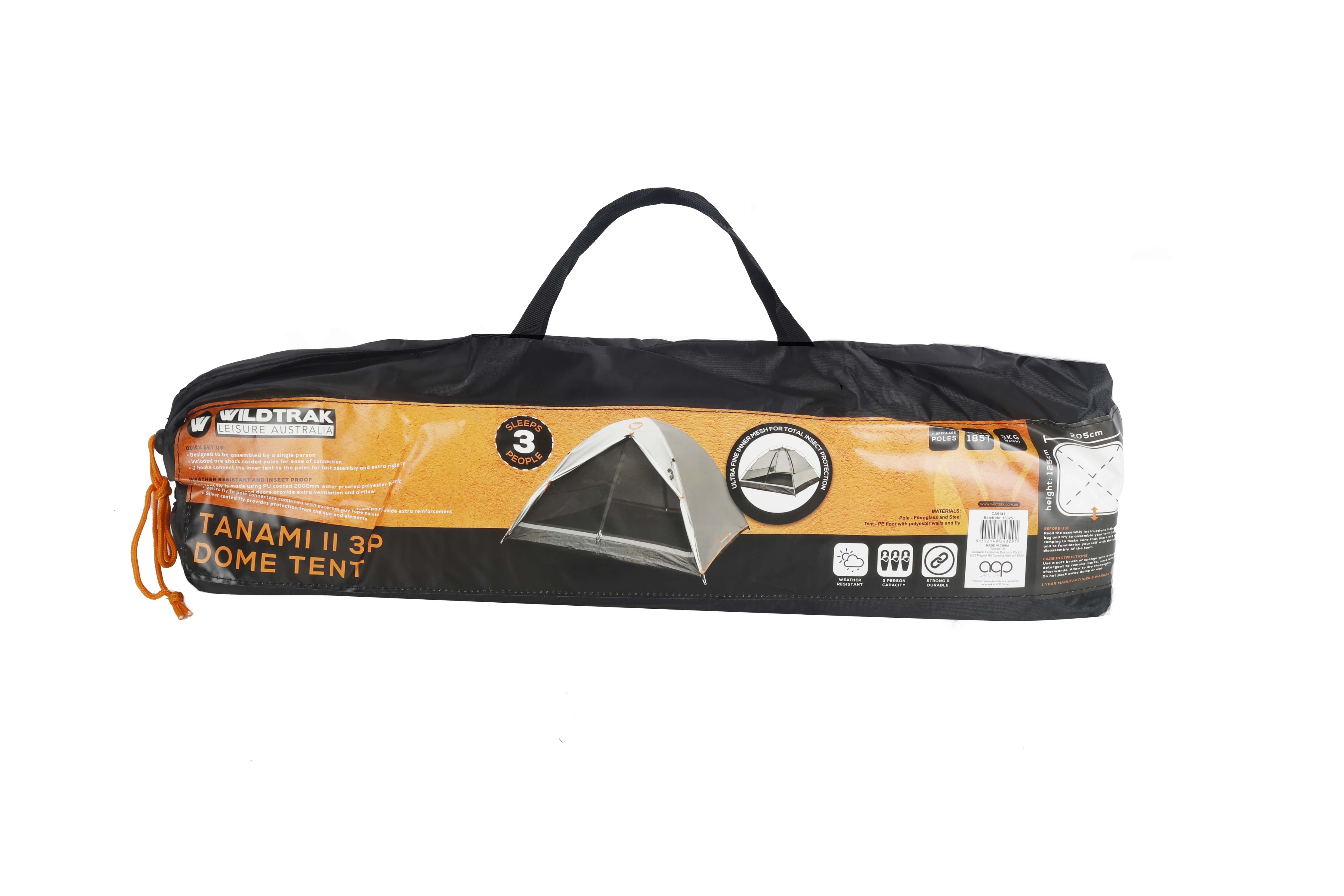 TANAMI SERIES II 3 PERSON DOME TENT