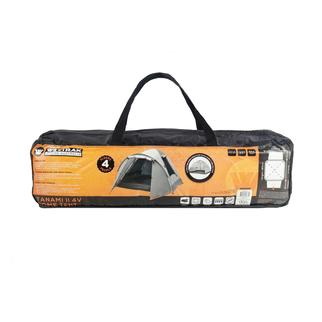 Wildtrak Tanami Series II 4V Dome Tent with Front Vestibule