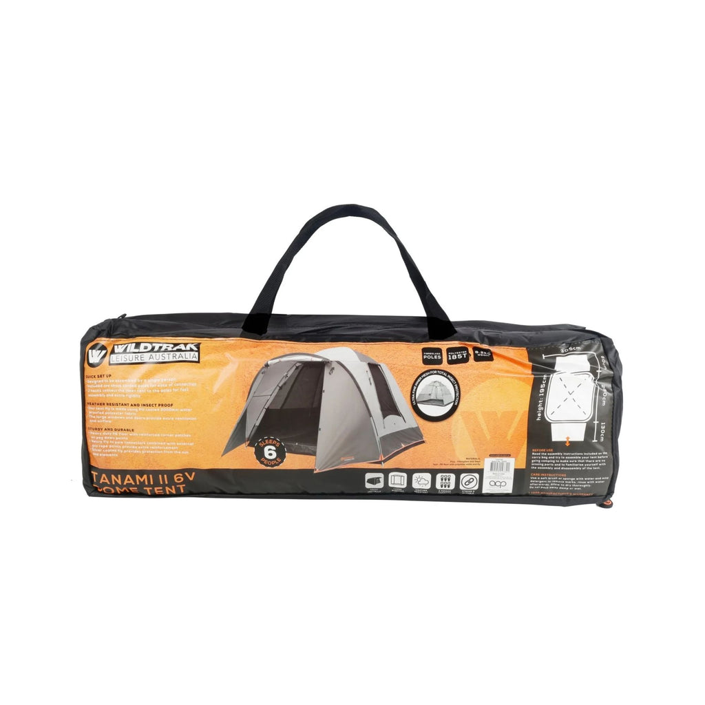 Wildtrak Tanami Series II 6V Dome Tent with Front Vestibule