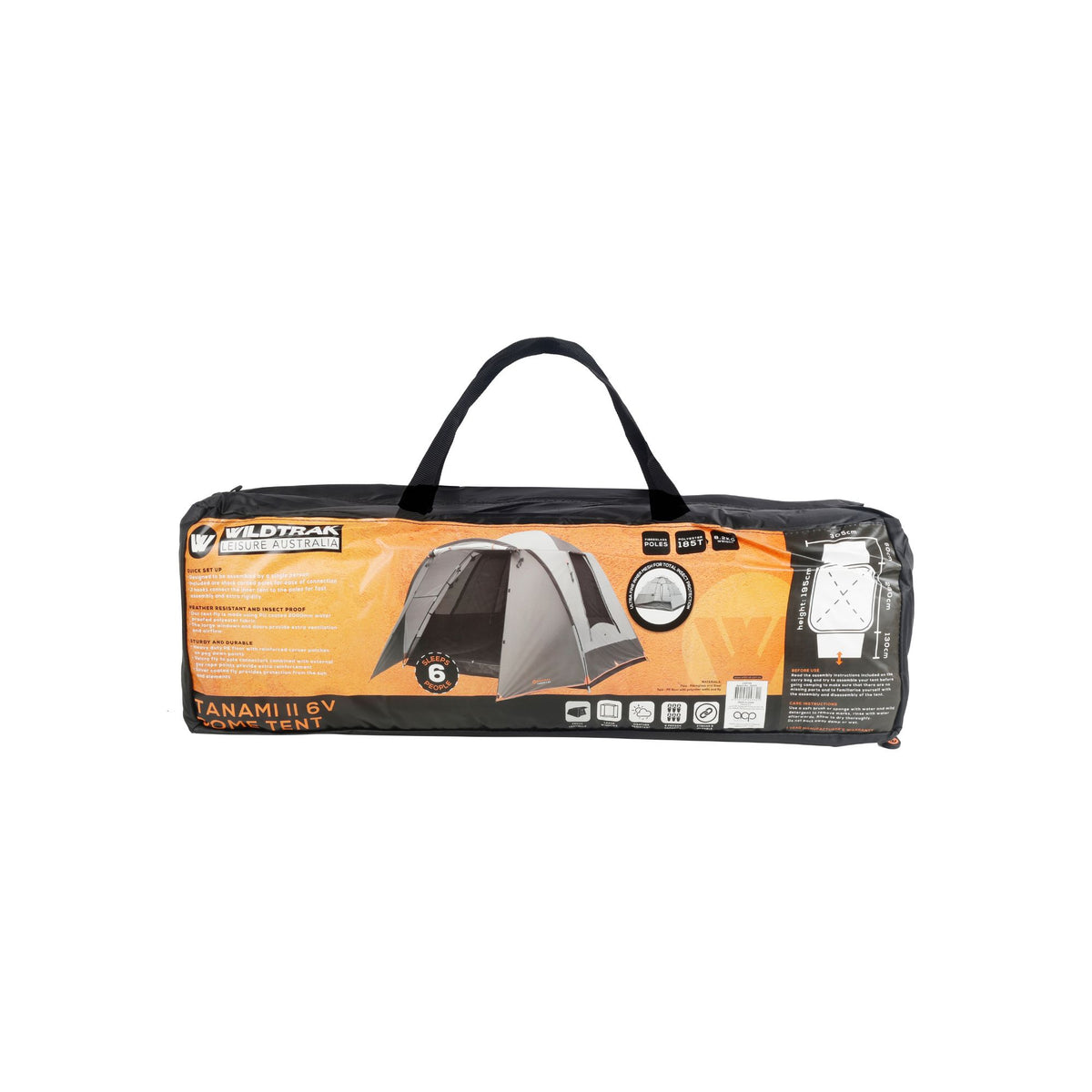 Wildtrak Tanami Series II 6V Dome Tent with Front Vestibule