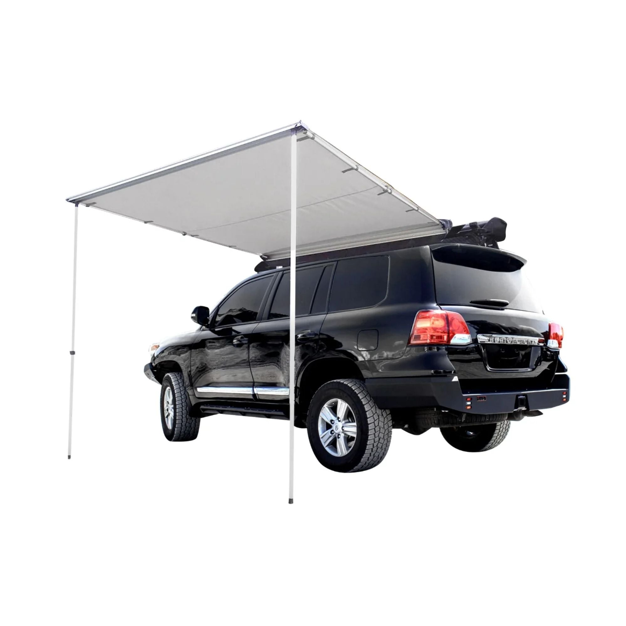 Deluxe 2.5x2.5m 4WD Awning, Waterproof, UPF 50+, 600D Ripstop Canvas, Adjustable Height, inc PVC Cover with Zipper