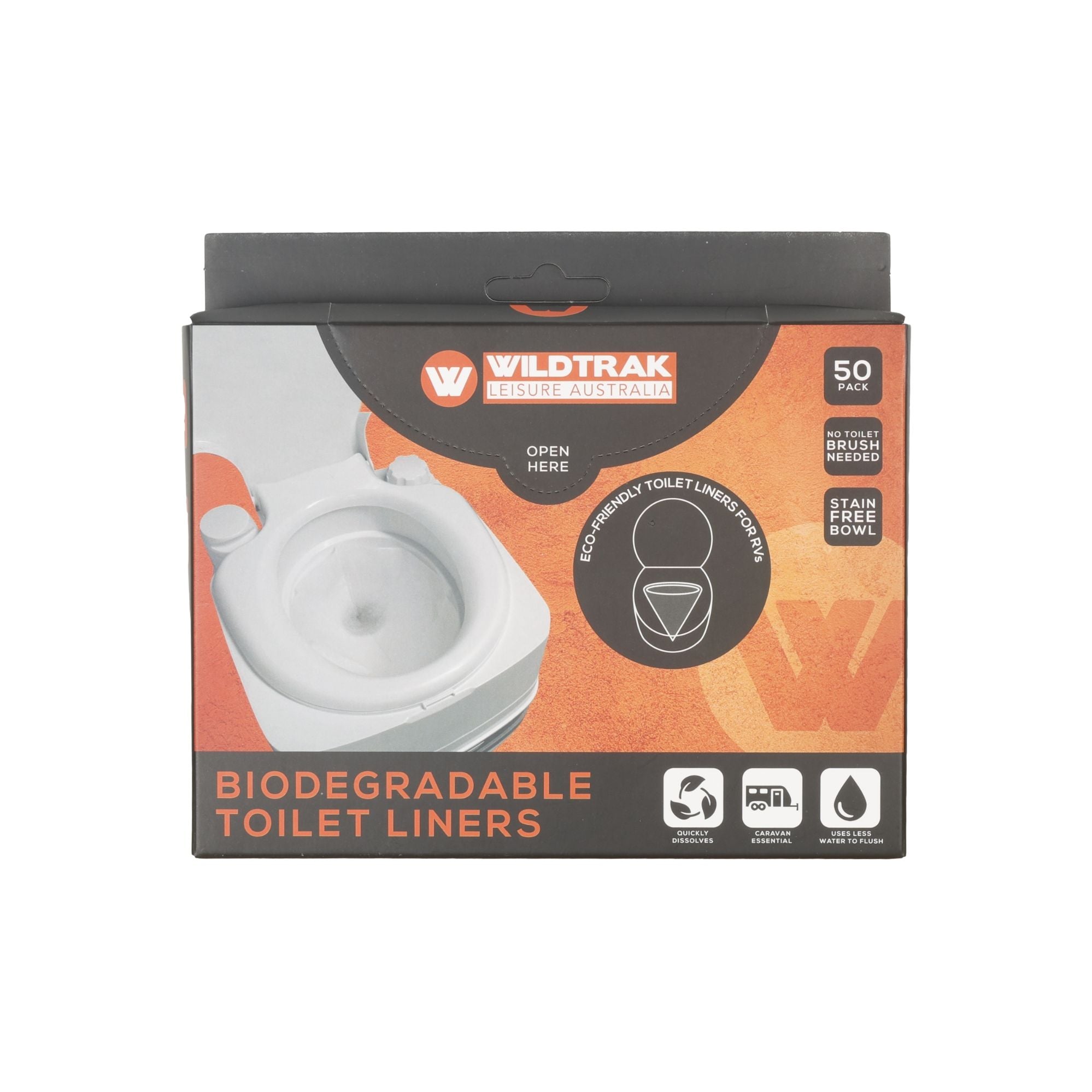 Wildtrak 50pk Portable Biodegradable Toilet Liners