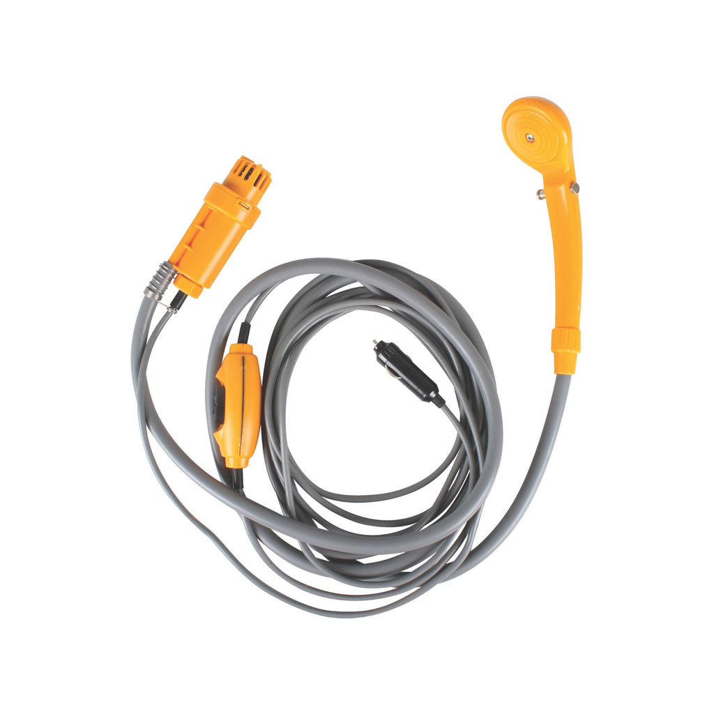 12V Portable Camp Shower, 2m Hose, Adjustable Flow