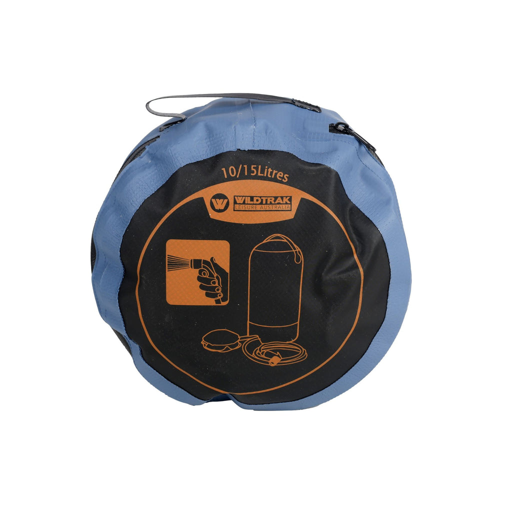 Wildtrak 15L Portable Shower with Foot Pump and Storage Bag