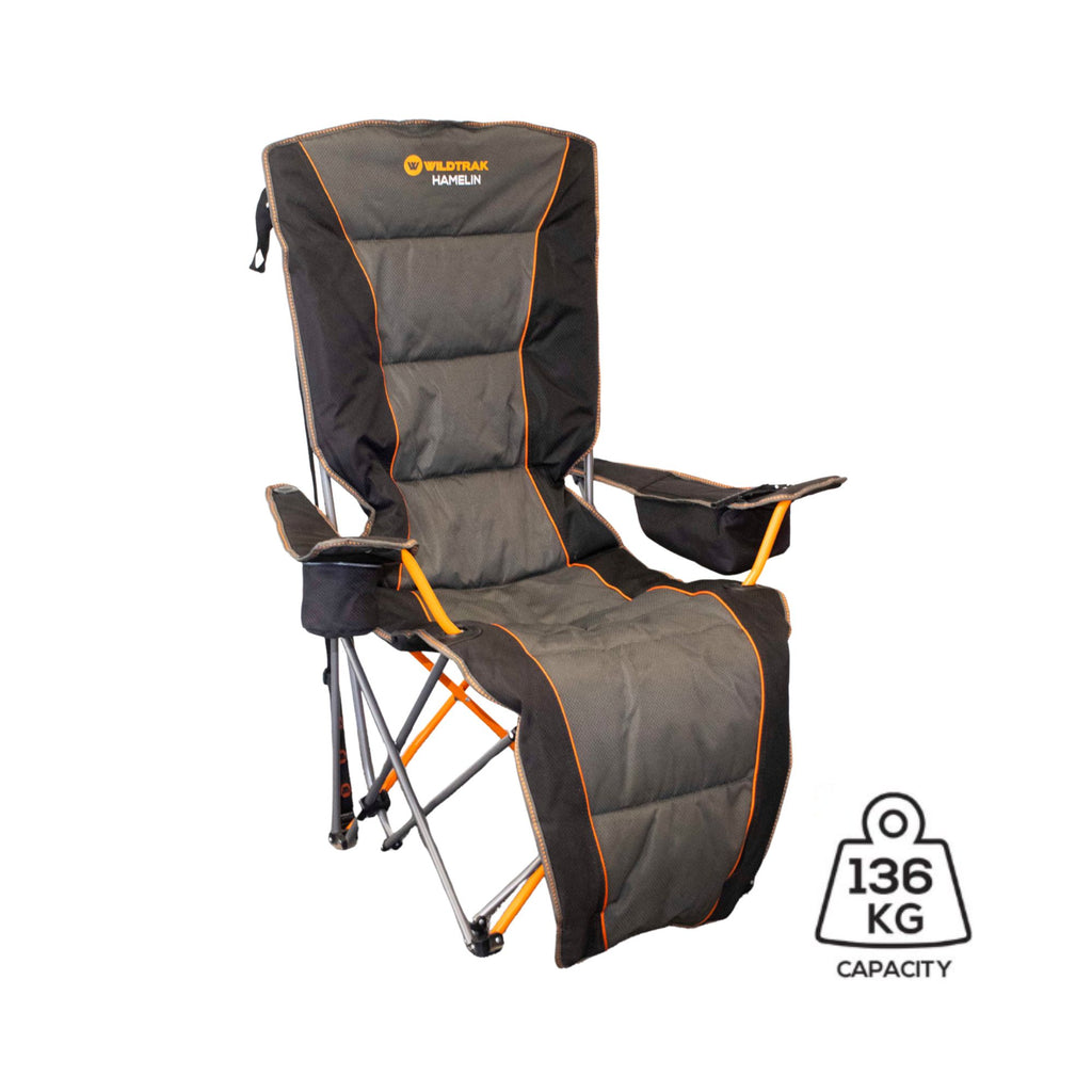 Wildtrak Hamelin Deluxe Recliner Chair, 136kg Weight Capacity
