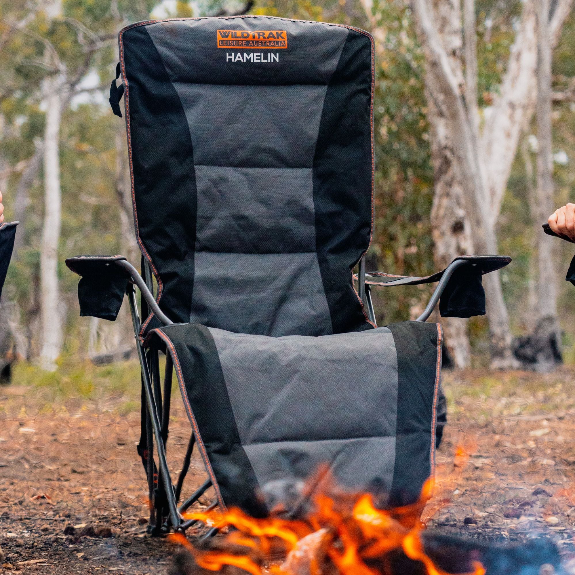 Wildtrak Hamelin Deluxe Recliner Chair, 150kg Weight Capacity